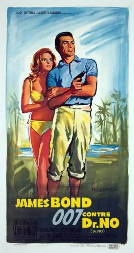 James Bond Dr. No French Vintage Movie Poster
