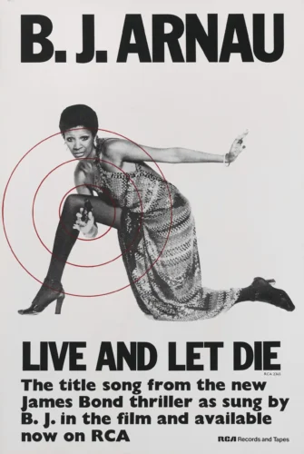Live Let Die B.J. Arnau James Bond Song Movie Poster
