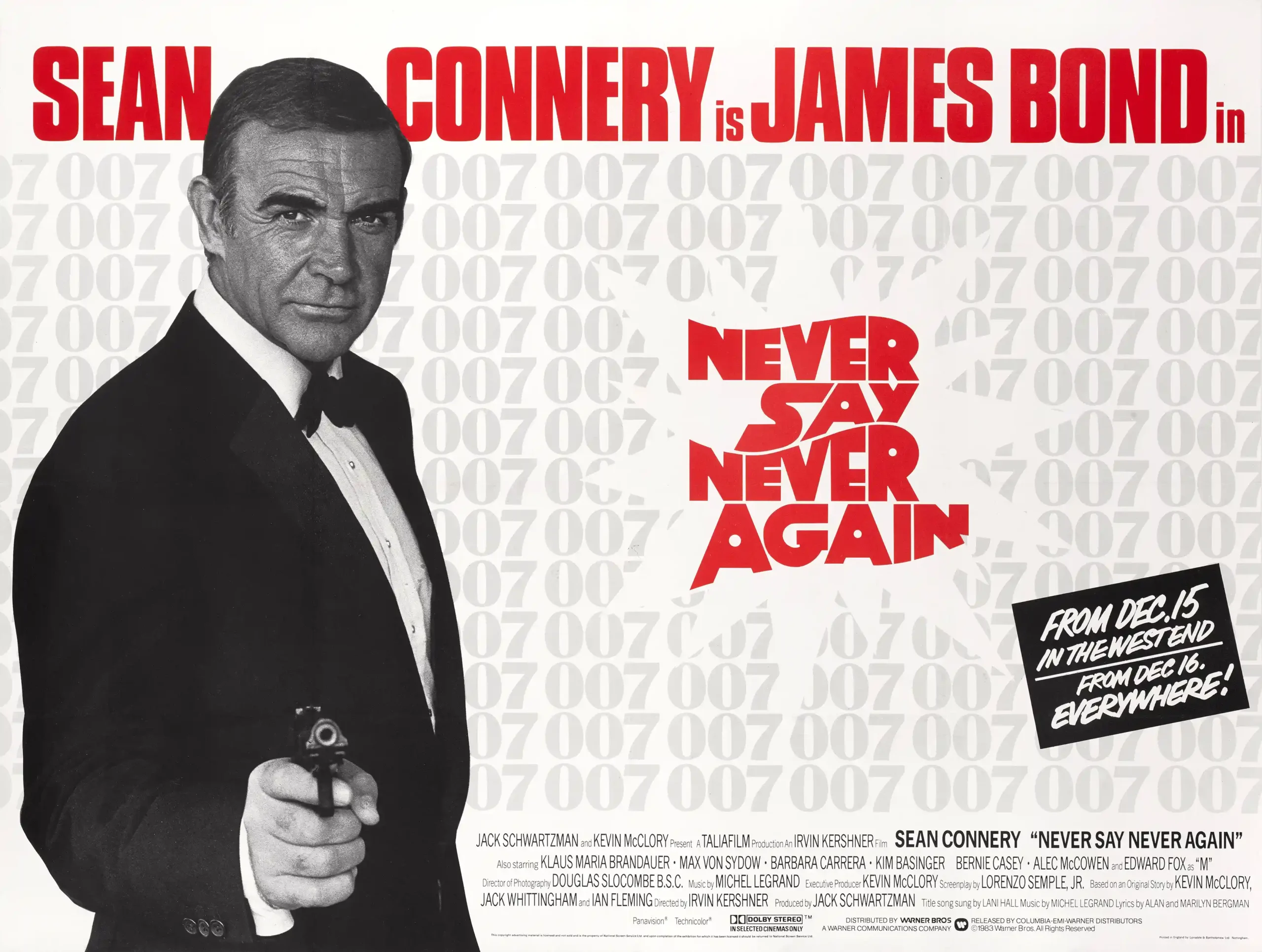 Never Say Never Again Movie Poster – Collector Poster: Vintage Wall Art Print