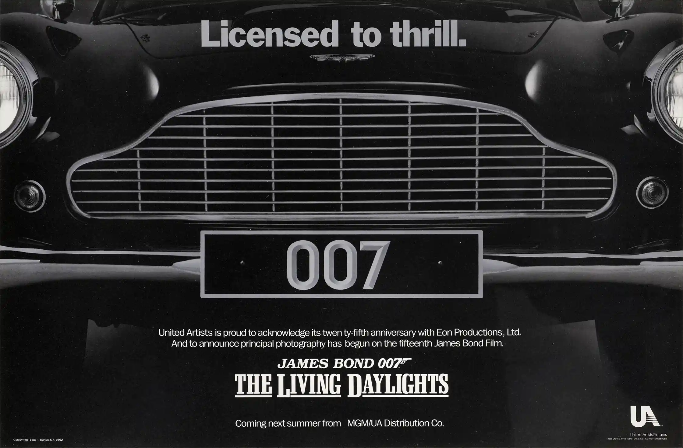 The Living Daylights Movie Poster – 1987 Teaser Poster: Vintage Wall Art Print