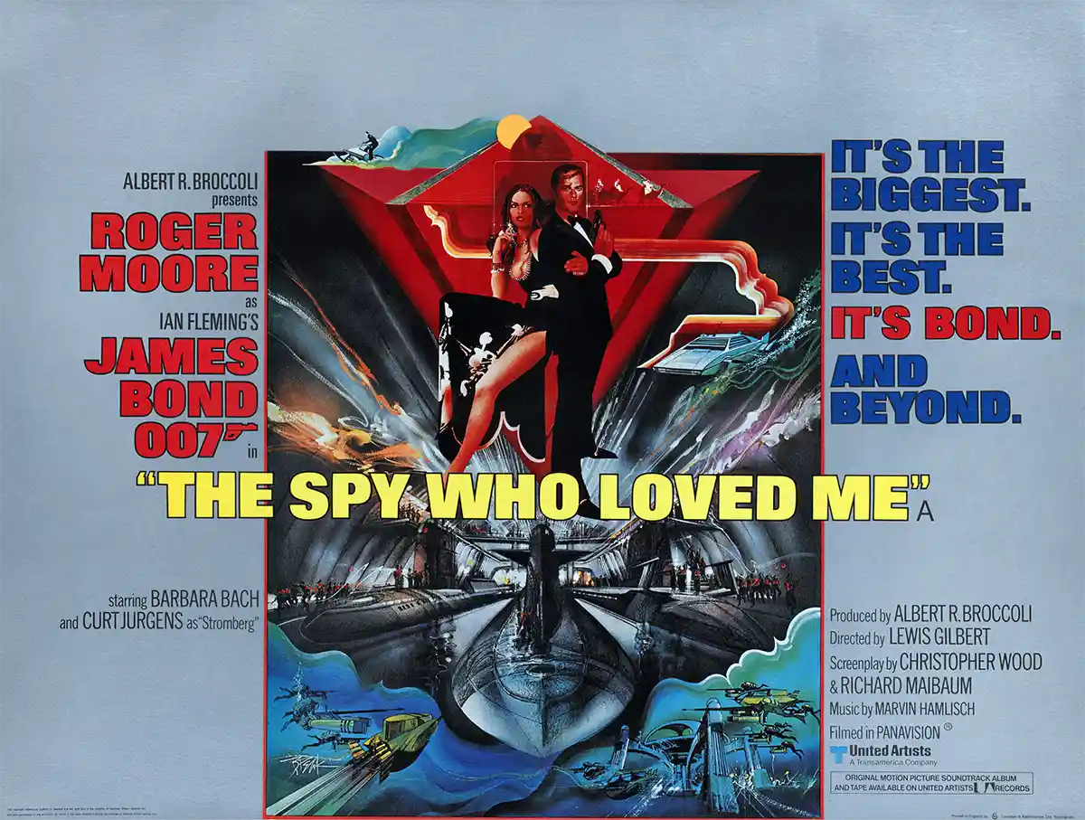 The Spy Who Loved Me Movie Poster – James Bond 007 Poster: Vintage Wall Art Print