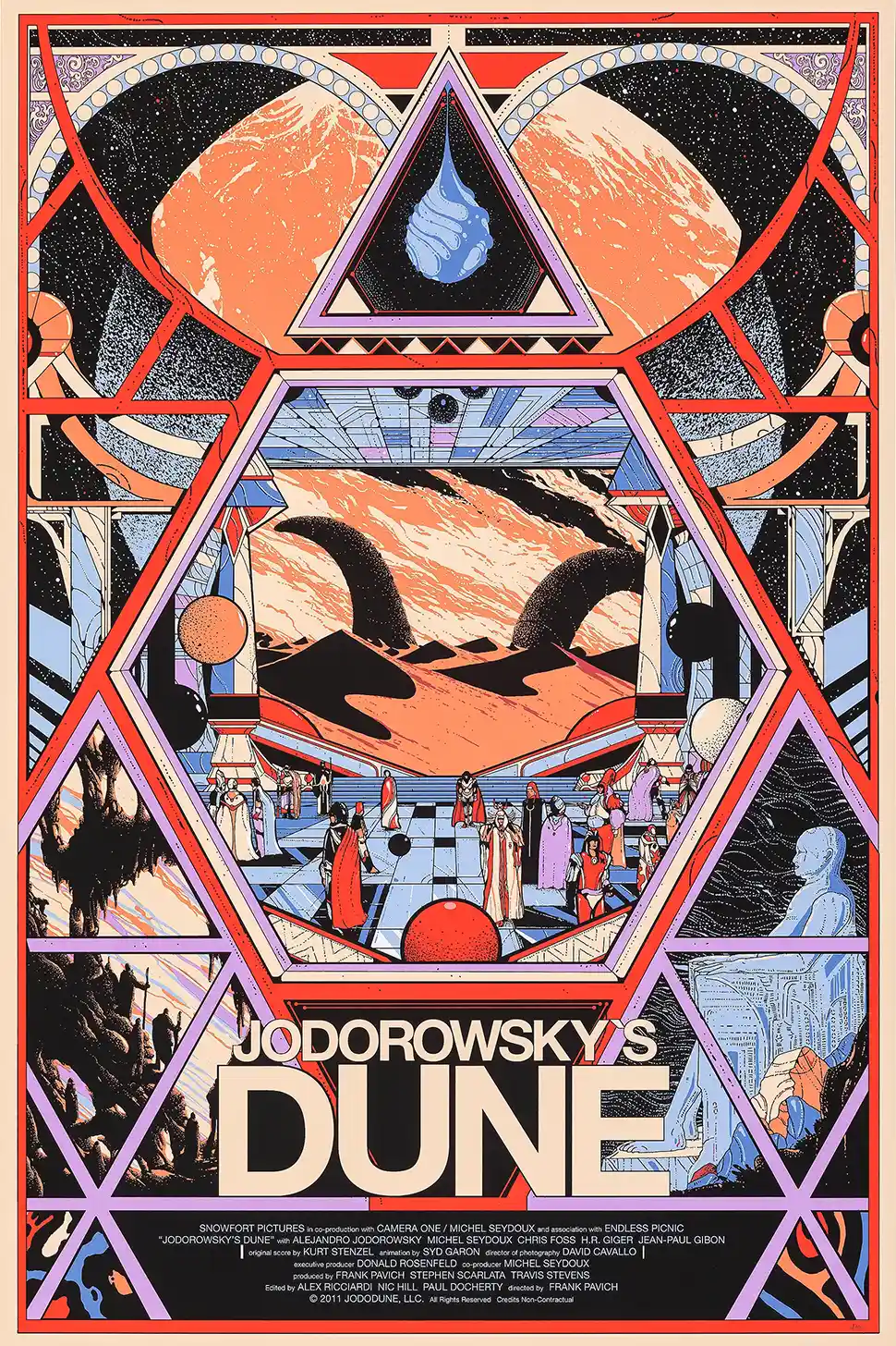Jodorowsky's Dune Mondo Poster by Kilian Eng | Psychedelic Sci-Fi Art Print