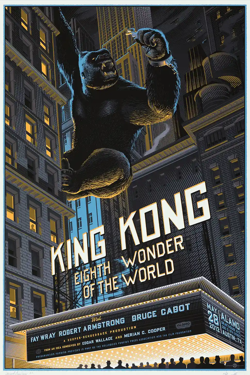 King Kong Laurent Durieux Mondo Poster Print: Eighth Wonder of the World Art