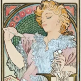 Alphonse Mucha Lance Parfum Rodo 1896 Art Nouveau Vintage Print
