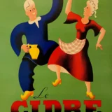 Le Cidre Soleil de la Vie French Vintage Cider Art Print