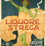 Liquore Strega 1906 Art Nouveau Vintage Poster by Alberto Chappuis