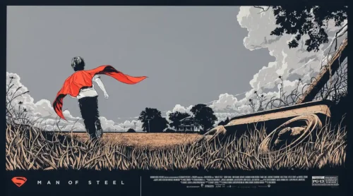 Man of Steel, Smallville Childhood, Superman Movie Poster