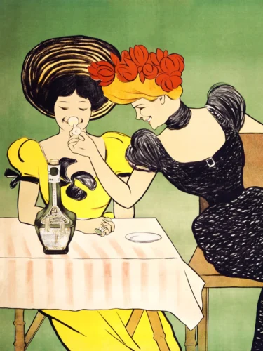 Marquisette Absinthe Art Nouveau French Advertising Art Print