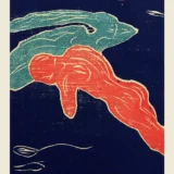 Edvard Munch Meeting in Space 1899 Expressionist Art Print