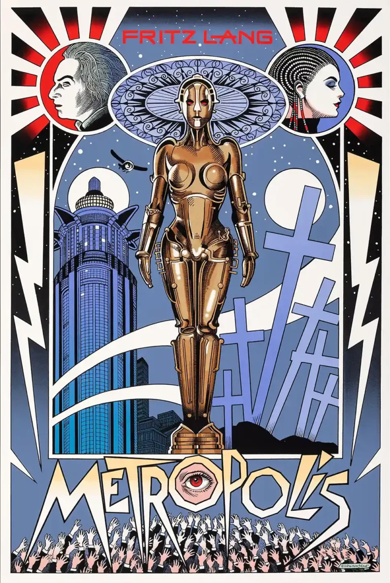 Fritz Lang's Metropolis Movie Poster - by William Stout