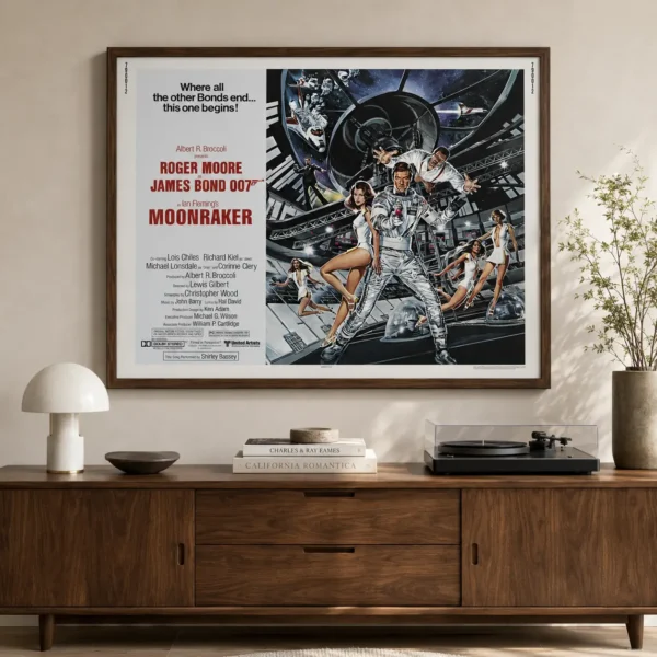 Moonraker 1979 James Bond 007 Vintage Movie Poster