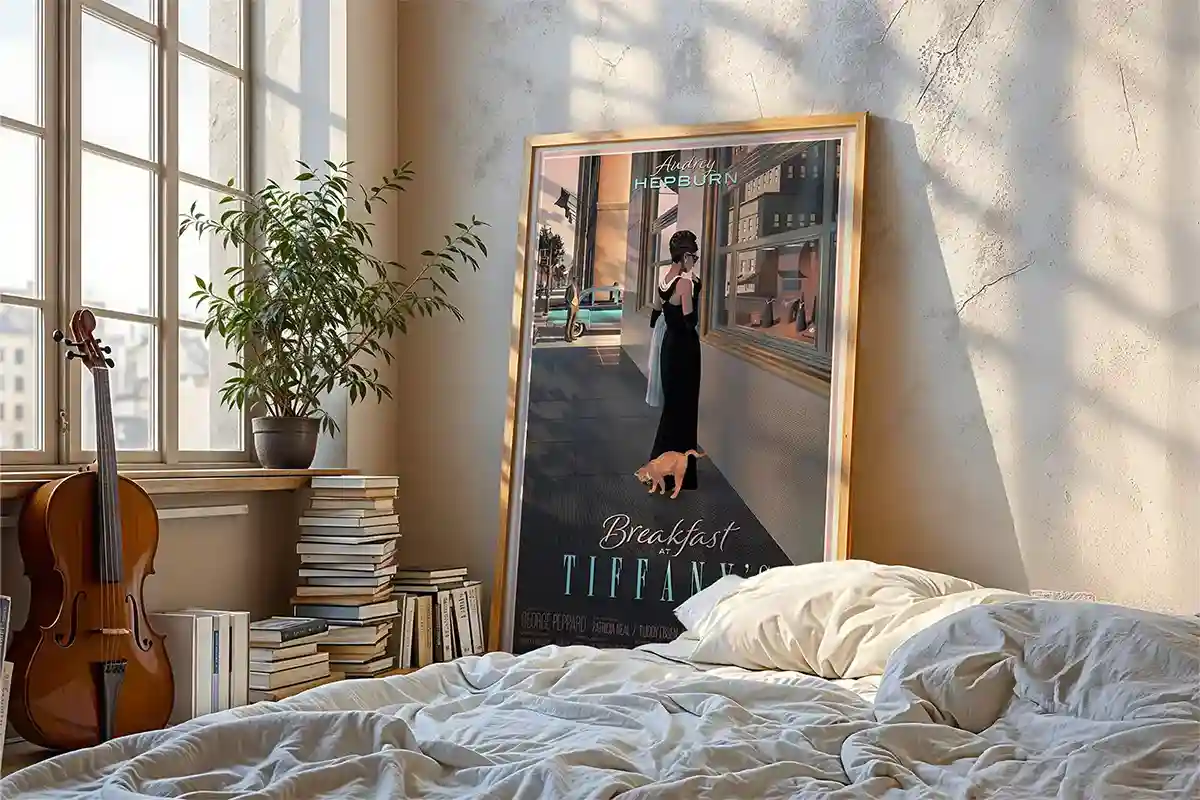 Movie posters collection featuring sci-fi, horror, and cult classics