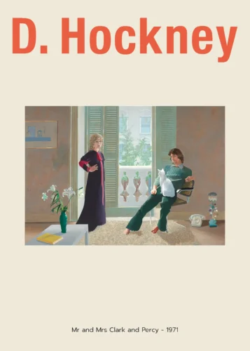 Mr and Mrs Clark and Percy 1971 David Hockney Exhibition Art Print