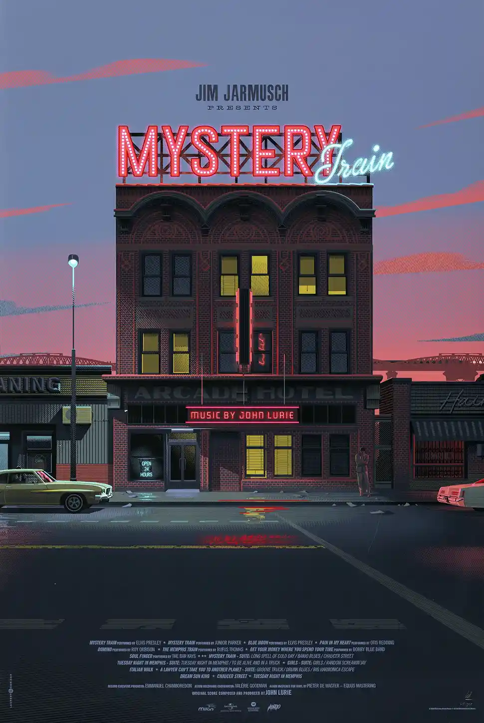 Jim Jarmusch's Mystery Train Mondo Poster by Laurent Durieux | Arcade Hotel Art Print