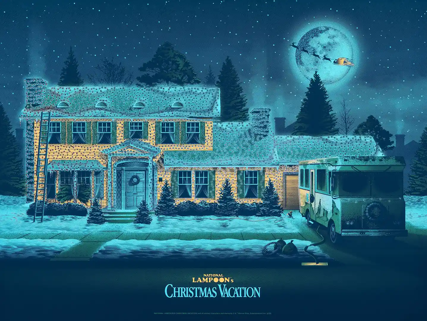Griswold Family Home Christmas Vacation Art Print | DKNG Bottleneck Gallery Poster