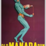Old Manada Rum Poster