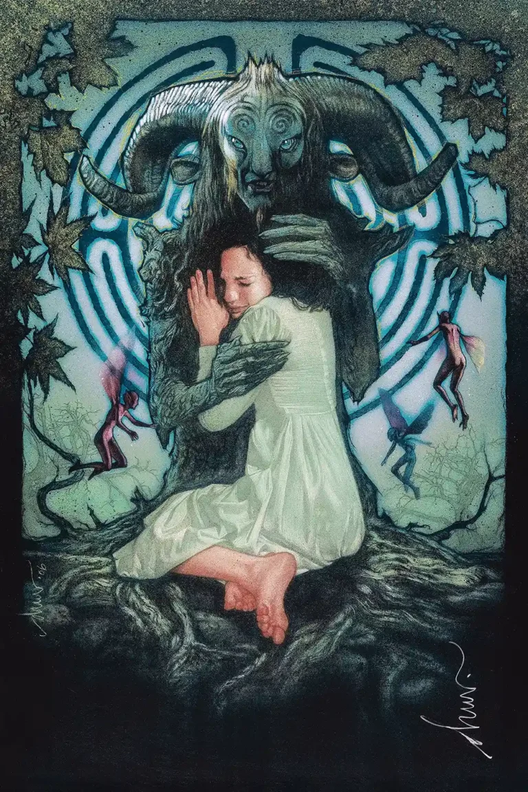 Pan's Labyrinth Movie Poster - Drew Struzan Art Print (Ofelia and Faun)