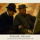 Paul Lafond and Alphonse Cherfils Examining a Painting Art Print