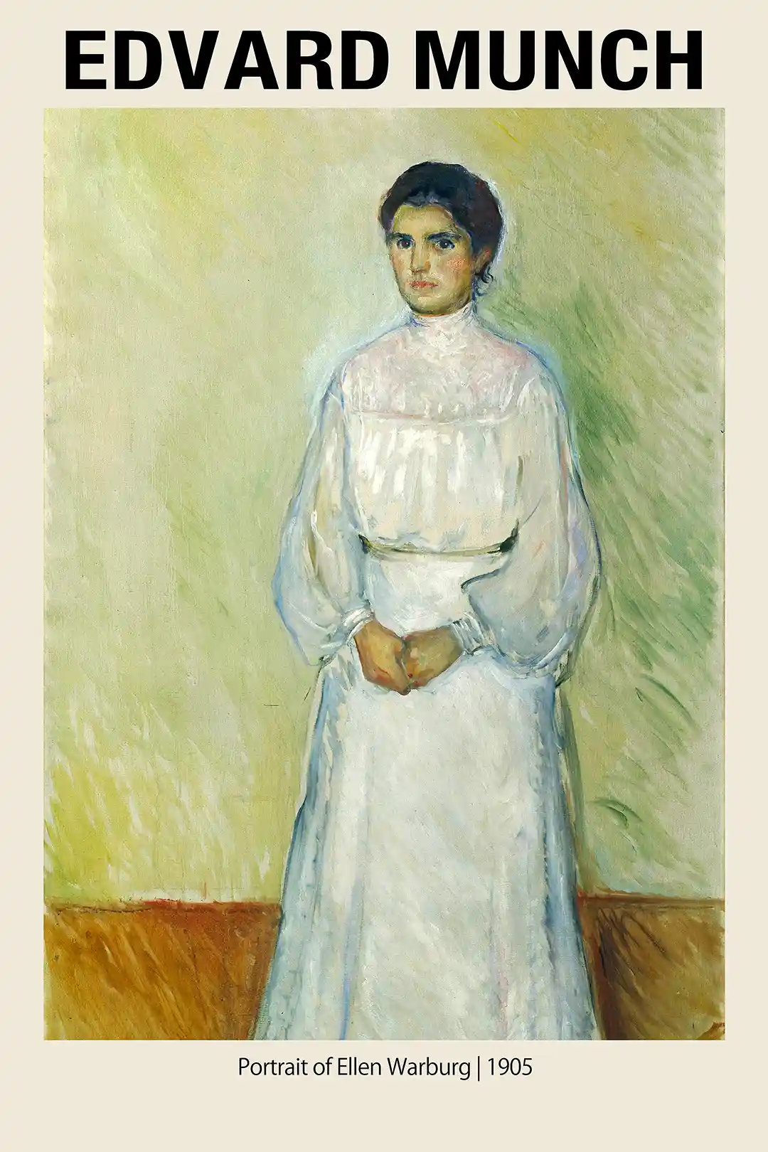 Edvard Munch: Portrait of Ellen Warburg (1905) Expressionist Art Print Poster