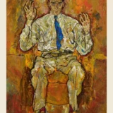 Egon Schiele Portrait of Paris von Gütersloh 1918 Art Print