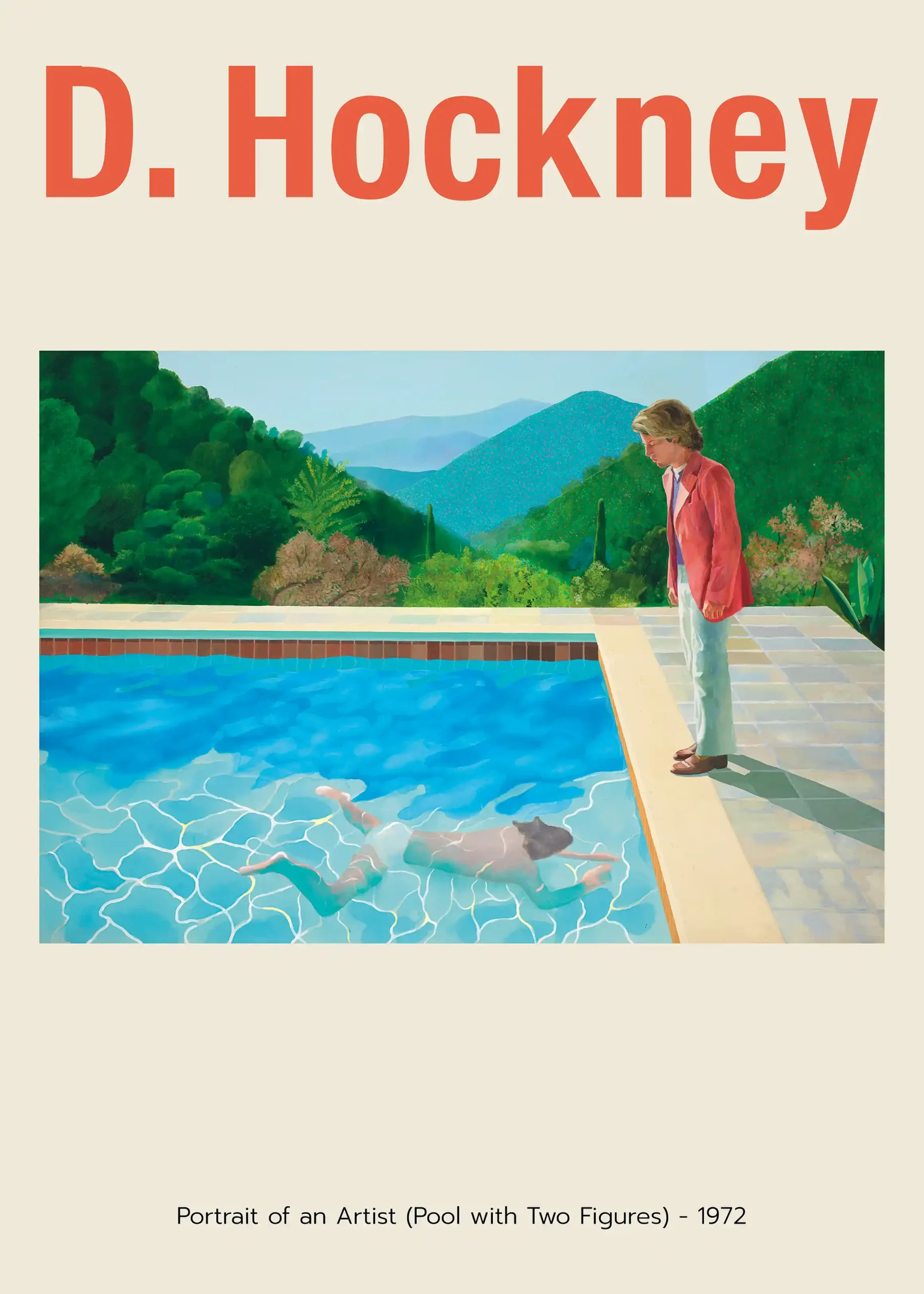 David Hockney Poster: Portrait of an Artist (Pool with Two Figures) 1972 Print
