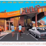 Pulp Fiction Jack Rabbit Slims Diner Scene Movie Poster