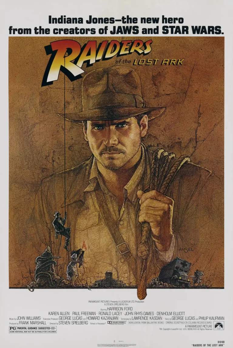 Raiders Of The Lost Ark Movie Poster - 1981 Original Theatrical Poster