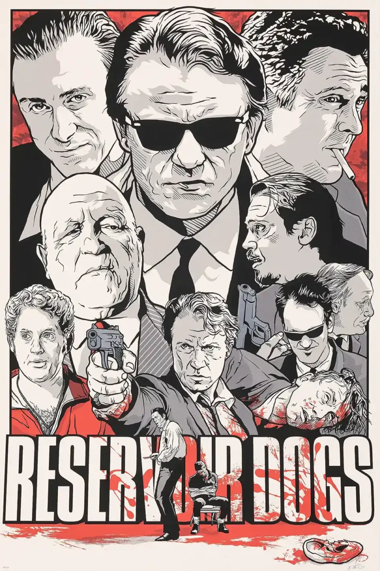 Reservoir Dogs Movie Poster - Joshua Budich Alternative Movie Art Print
