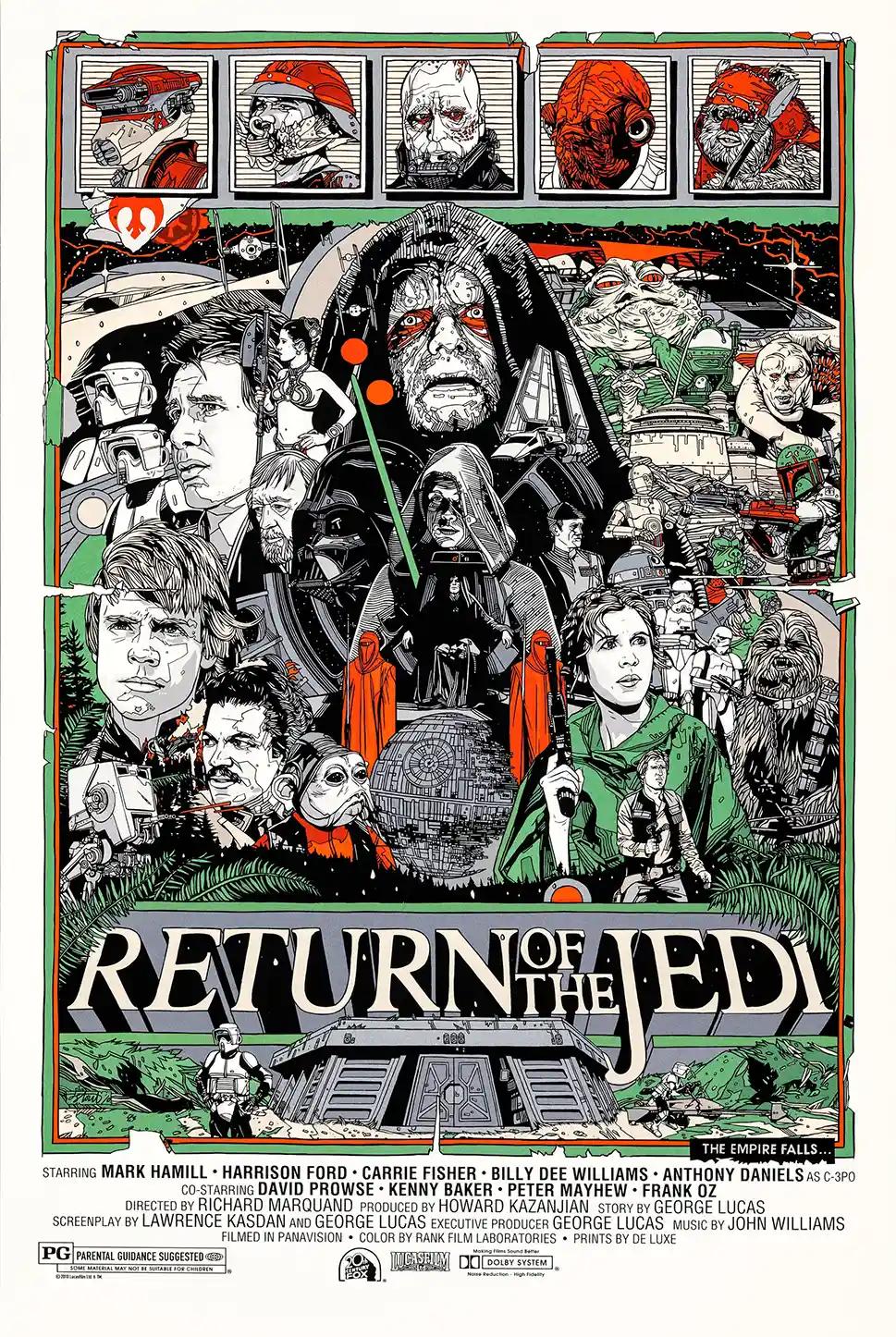 Star Wars: Return of the Jedi Tyler Stout Mondo Poster Art Print (1983)