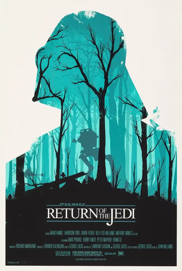 Star Wars: Return of the Jedi Olly Moss Movie Poster - Premium Wall Art Print