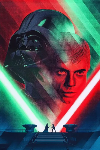 Star Wars Return of the Jedi Luke vs Vader Duel Movie Poster
