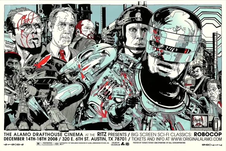 Tyler Stout RoboCop Movie Poster - Classic Sci-Fi Movie Art Print