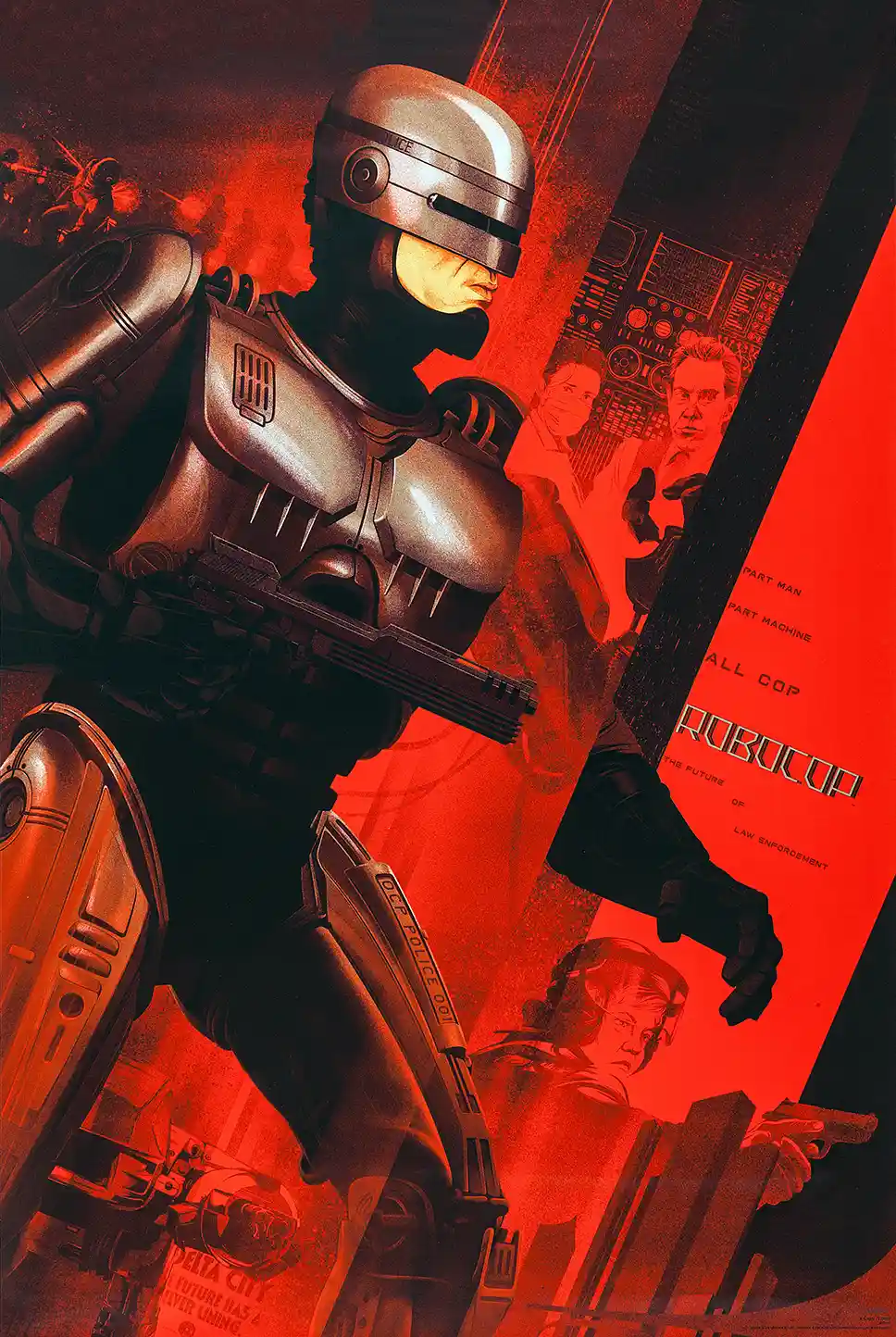 RoboCop Mondo Poster by Kevin Tong (2014) - Sci-Fi Movie Art Print