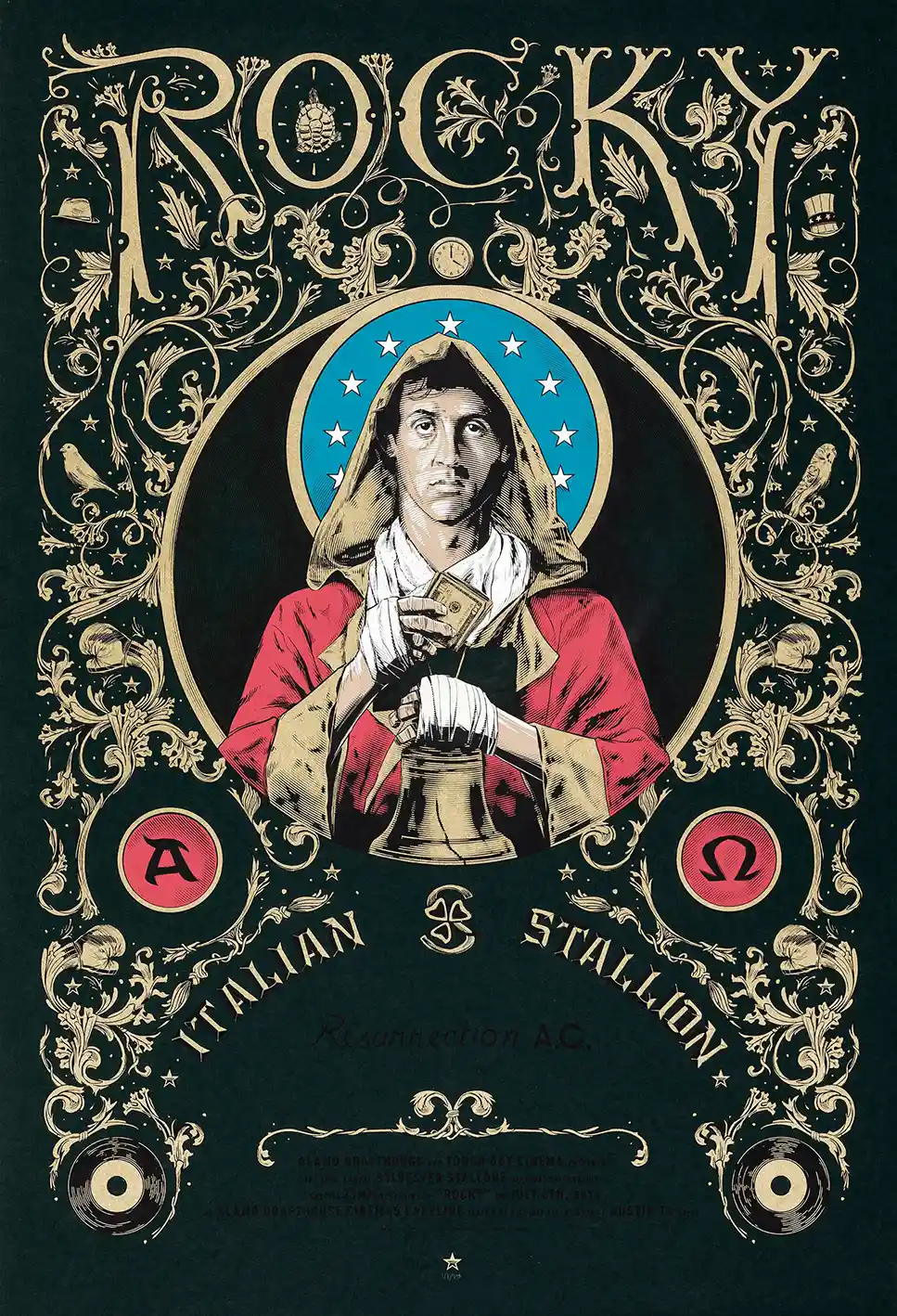 Rocky "Italian Stallion" Art Print | Mondo Poster by Cesar Moreno (2016)