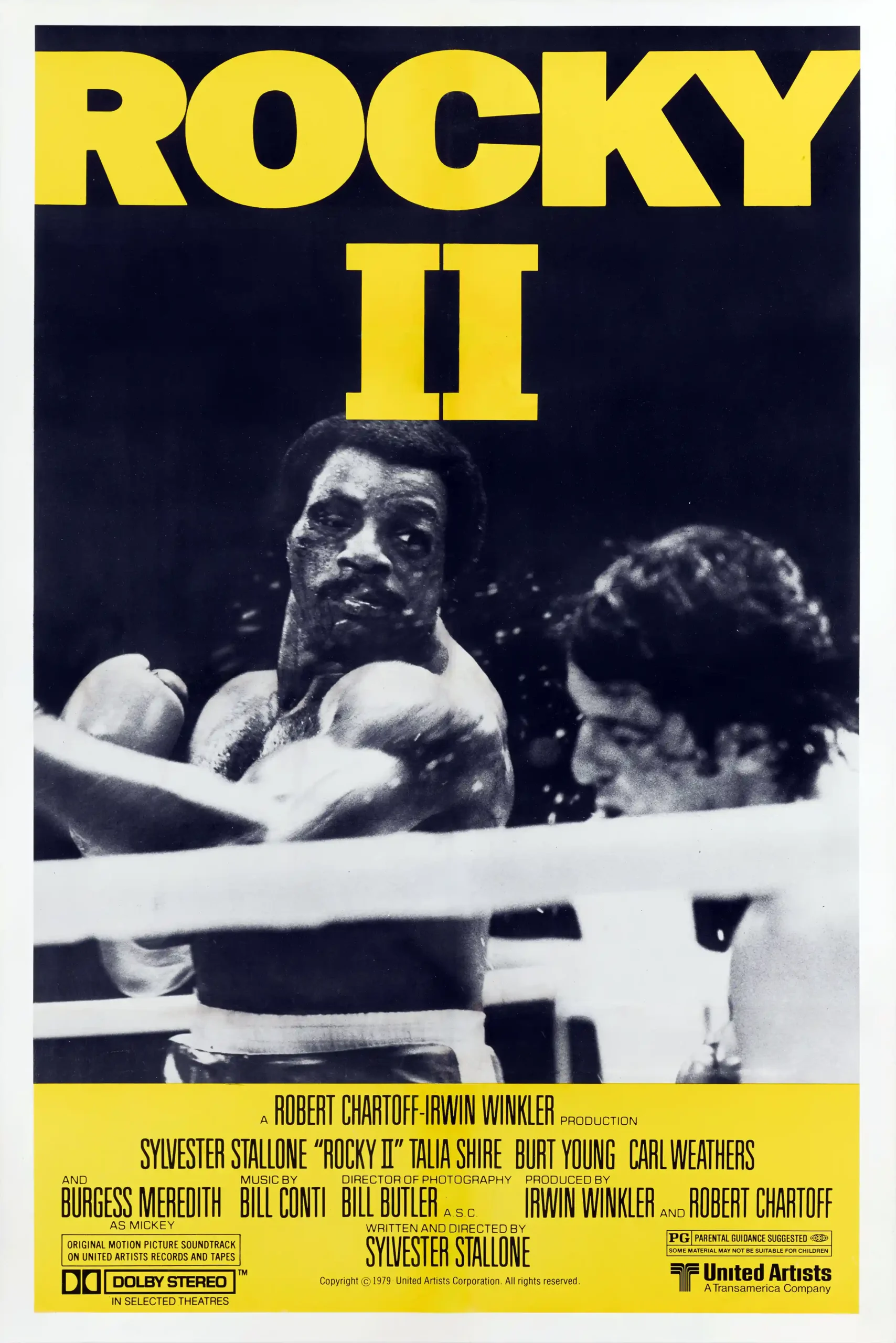 Rocky II Movie Poster – 1979 Original Theatrical Poster: Vintage Action Wall Art Print
