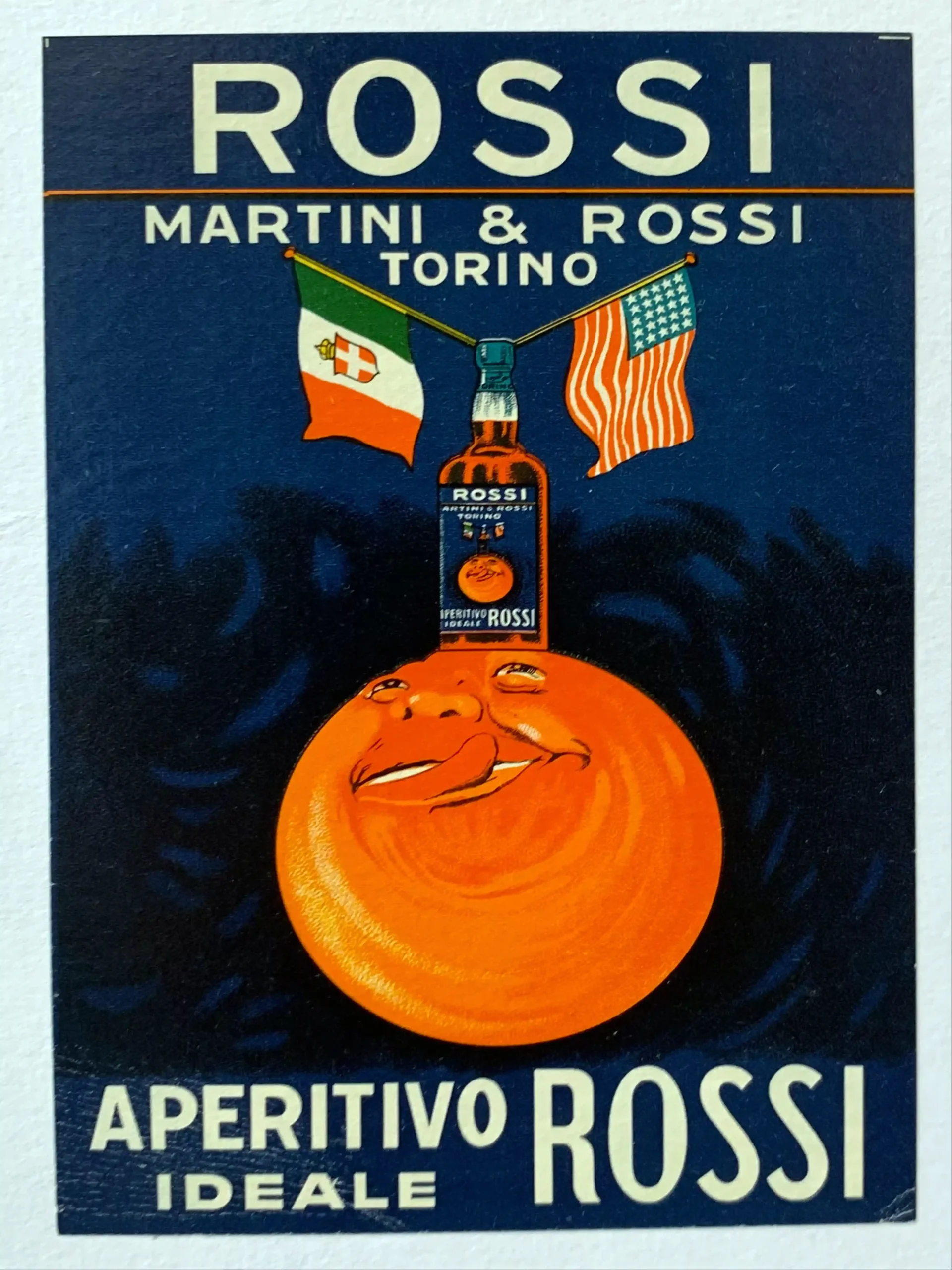 Vintage Martini & Rossi Aperitivo Rossi Ad Poster - Torino Italy Export Art Print