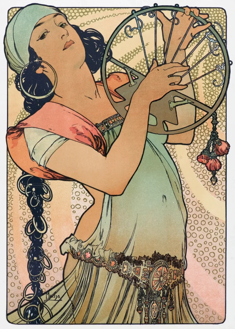 Salome — featuring the figure Salome, this 1897 Alphonse Mucha illustration