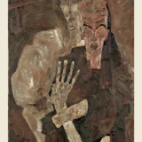 Egon Schiele Self-Seer II Death and Man 1911 Expressionist Art Print