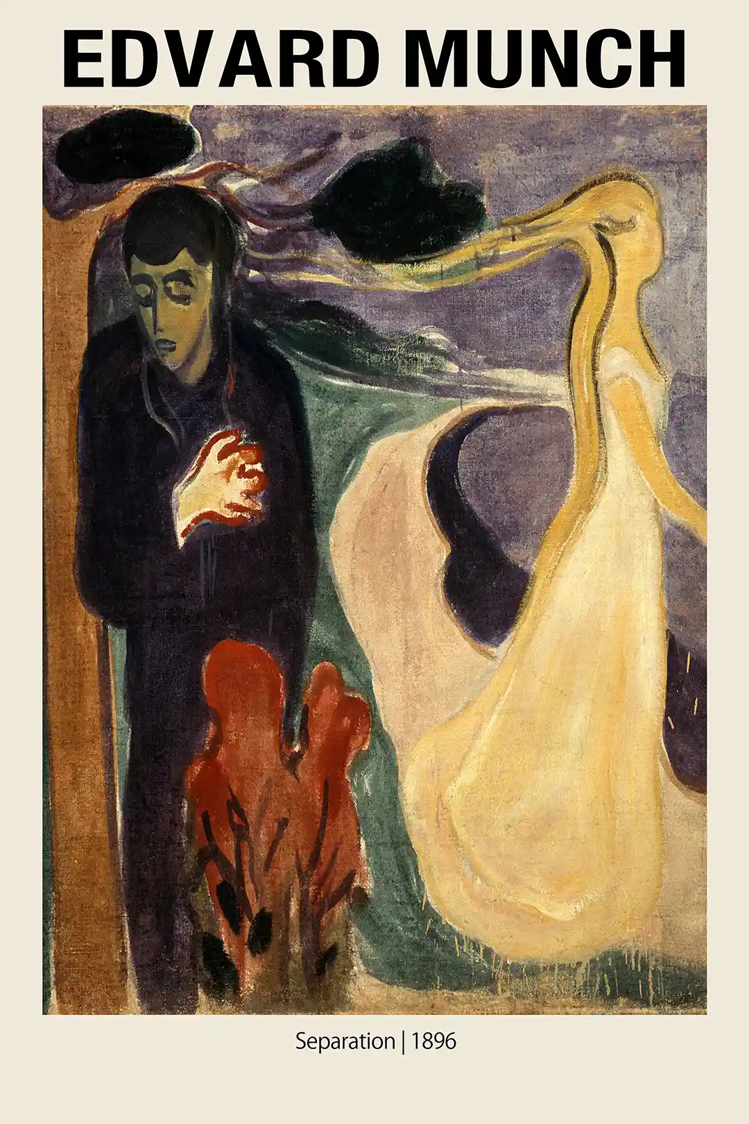 Edvard Munch "Separation" (1896) Poster | Iconic Expressionist Art Print