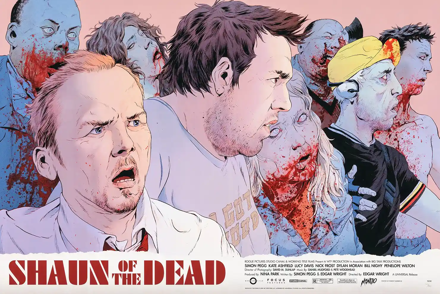 Shaun of the Dead Mondo Poster: Robert Sammelin Art Print (Simon Pegg & Nick Frost) 3 Shaun of the Dead Mondo Poster: Robert Sammelin Art Print (Simon Pegg & Nick Frost)