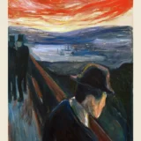 Edvard Munch Sick Mood at Sunset Despair 1892 Art Print