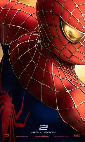 Spider-Man 2 Tobey Maguire Mask, 2004 Movie Poster