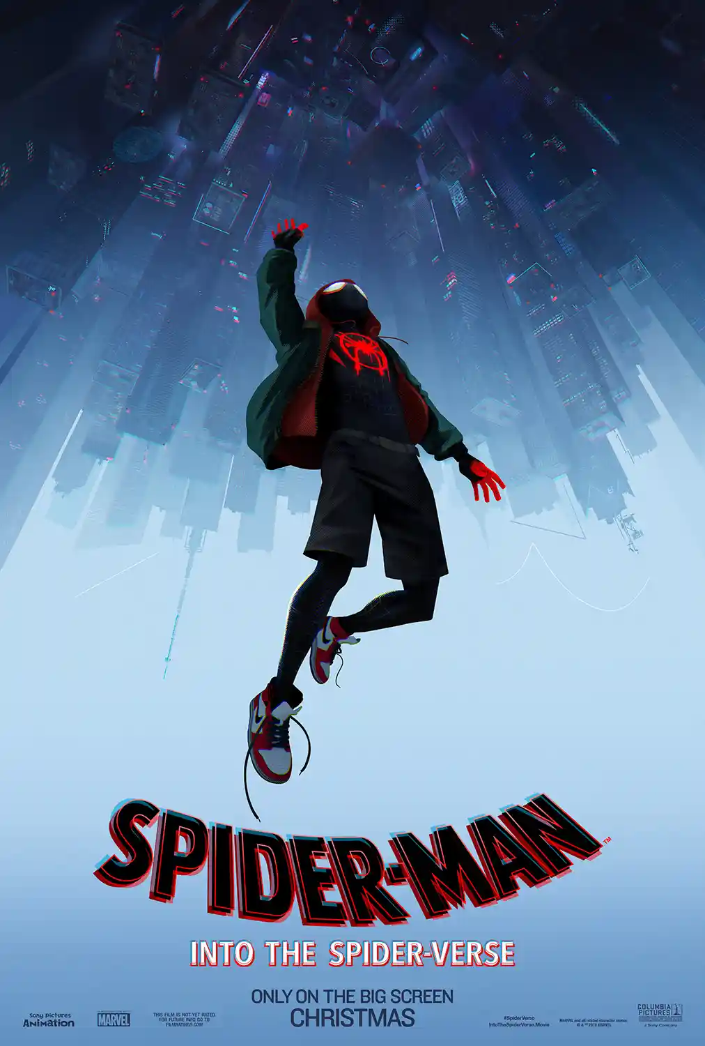 Spider-Man: Into The Spider-Verse Movie Poster – Miles Morales Poster: Modern Superhero Wall Art Print