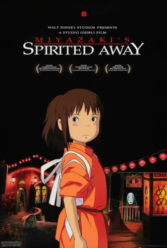 Spirited Away Chihiro and No-Face Studio Ghibli Movie Poster