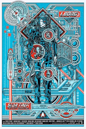 Star Trek The Next Generation I Borg Mondo Jesse Philips Movie Poster