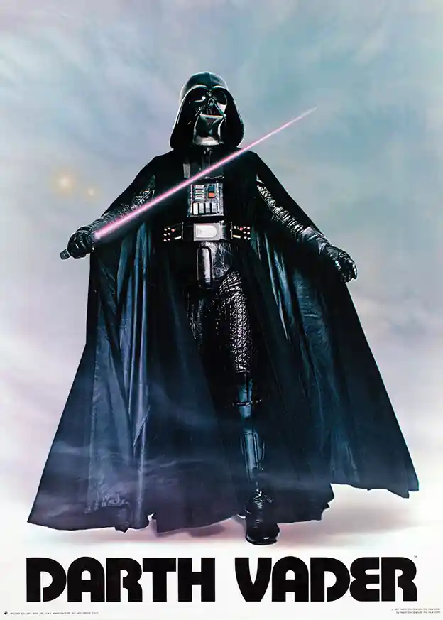 Star Wars Movie Poster – Darth Vader Poster: Vintage Sci-Fi Wall Art Print
