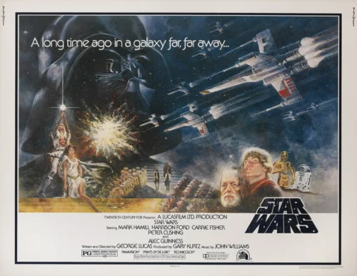 Star Wars A New Hope 1977 Style B Theatrical Movie Poster