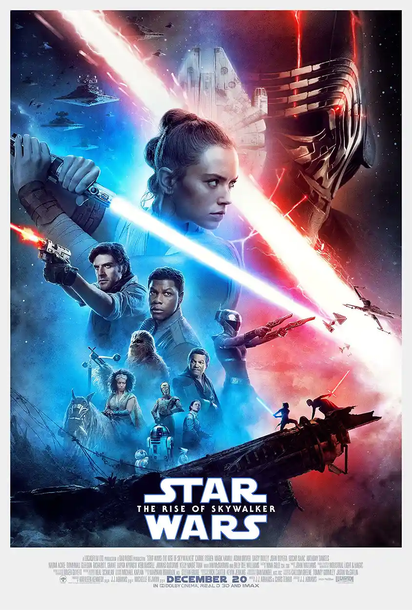 Star Wars: The Rise Of Skywalker Movie Poster – Iconic Poster: Modern Sci-Fi Wall Art Print