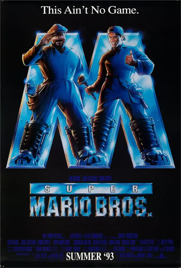 Super Mario Bros. 1993 — features Bob Hoskins and John Leguizamo as Mario and Luigi in the 1993