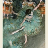 Edgar Degas Swaying Dancer in Green 1879 Impressionist Art Print